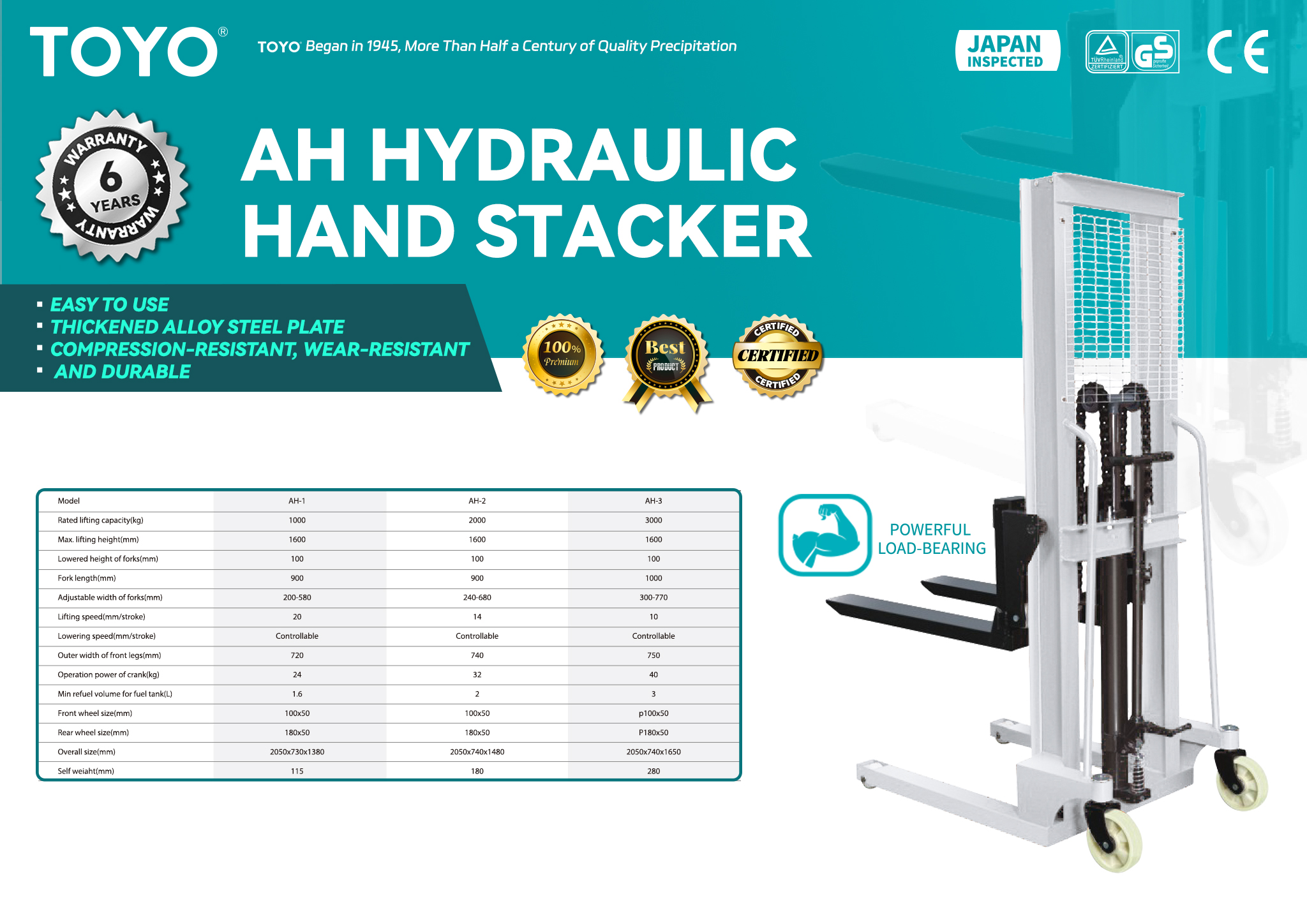 AH Hydraulic Hand Stacker(X)