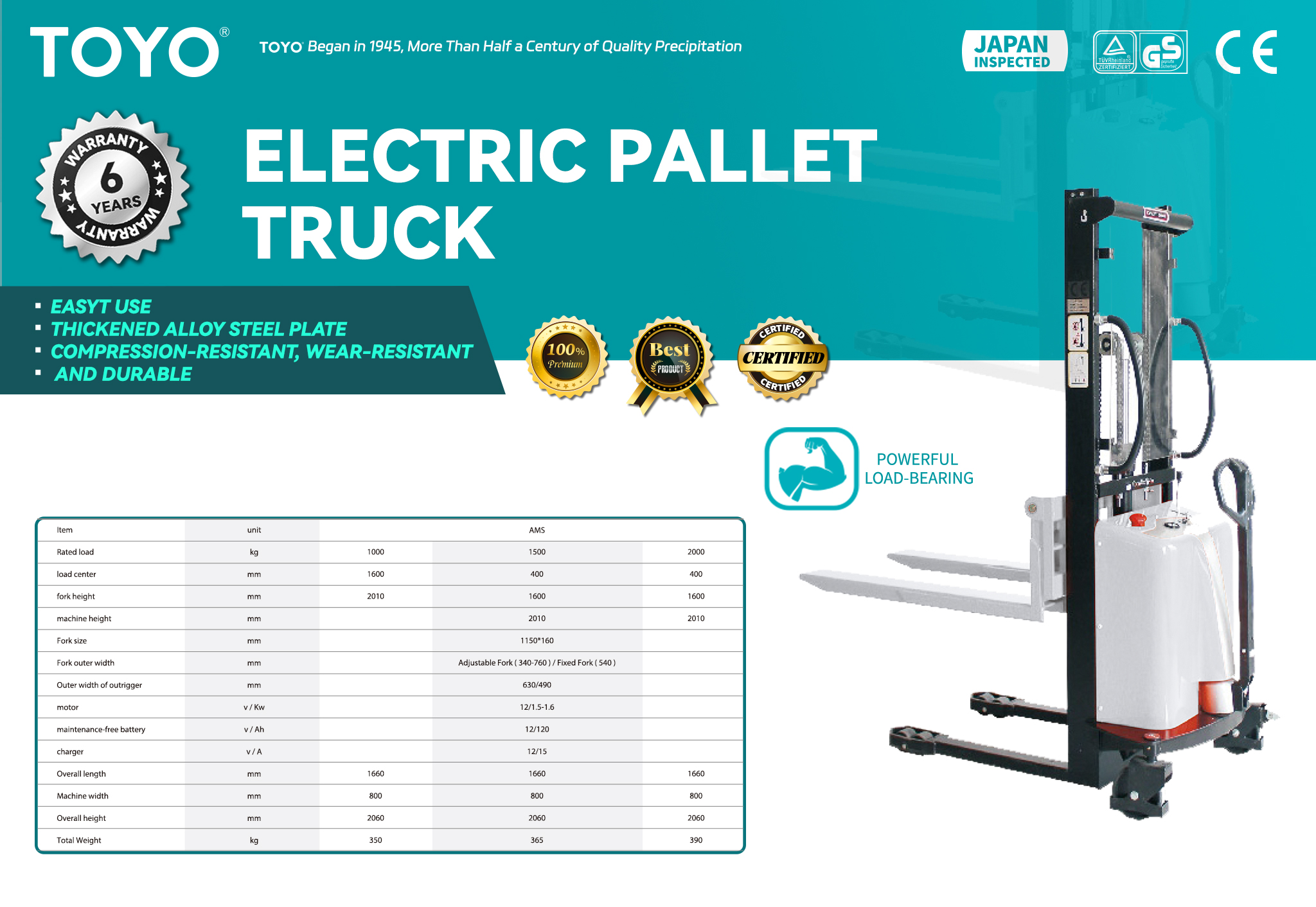AMS Electric Pallet Truck(X）