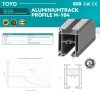 Aluminiumtrack profile M-104(x)