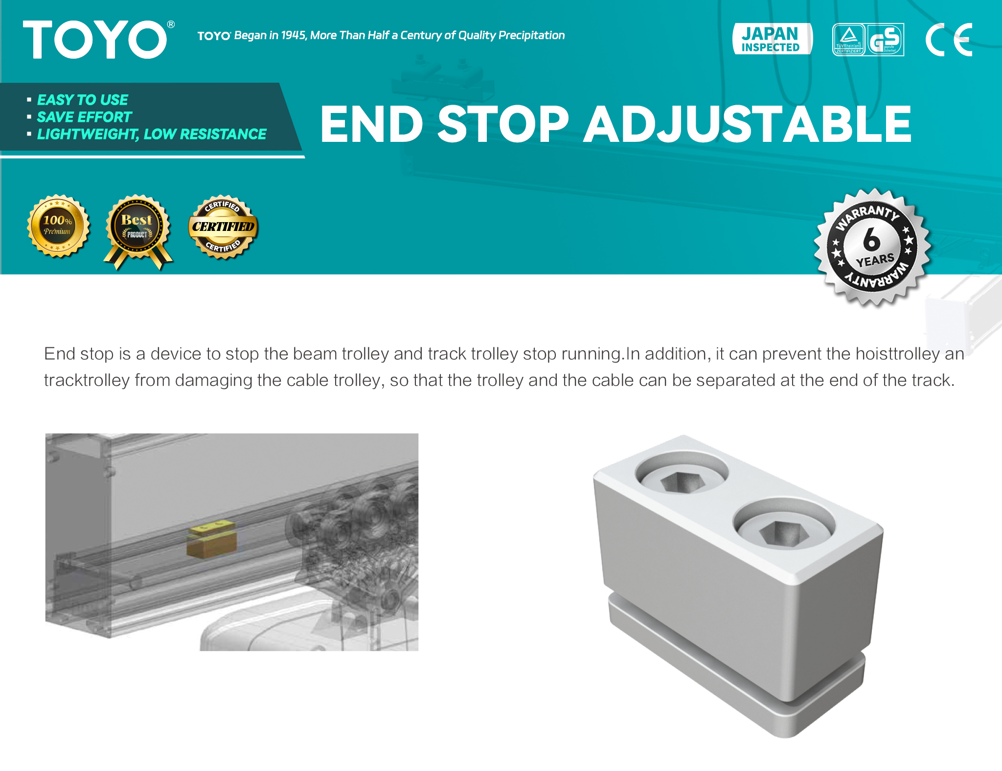 End Stop Adjustable(x)