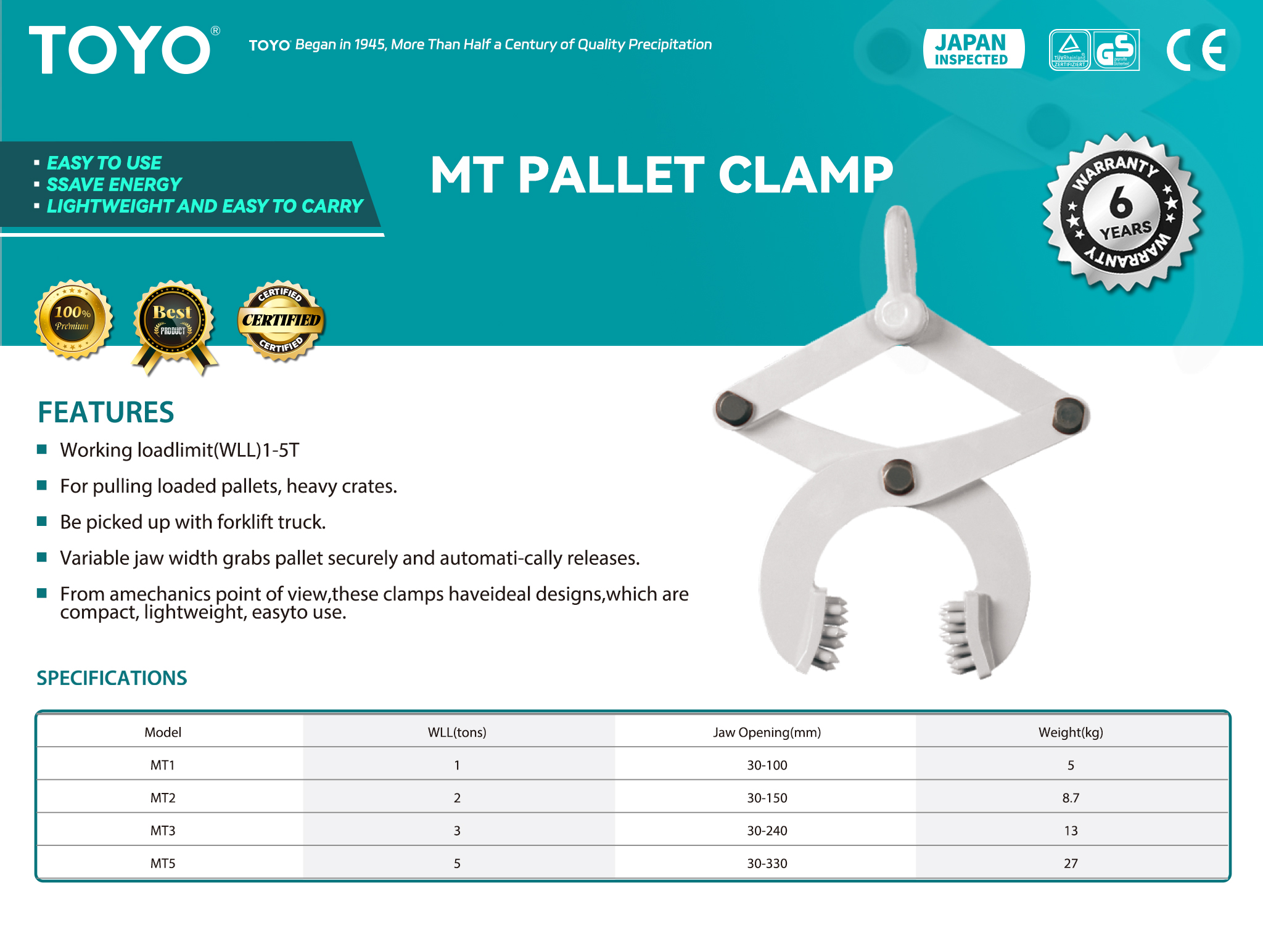 MT Pallet Clamp(x)
