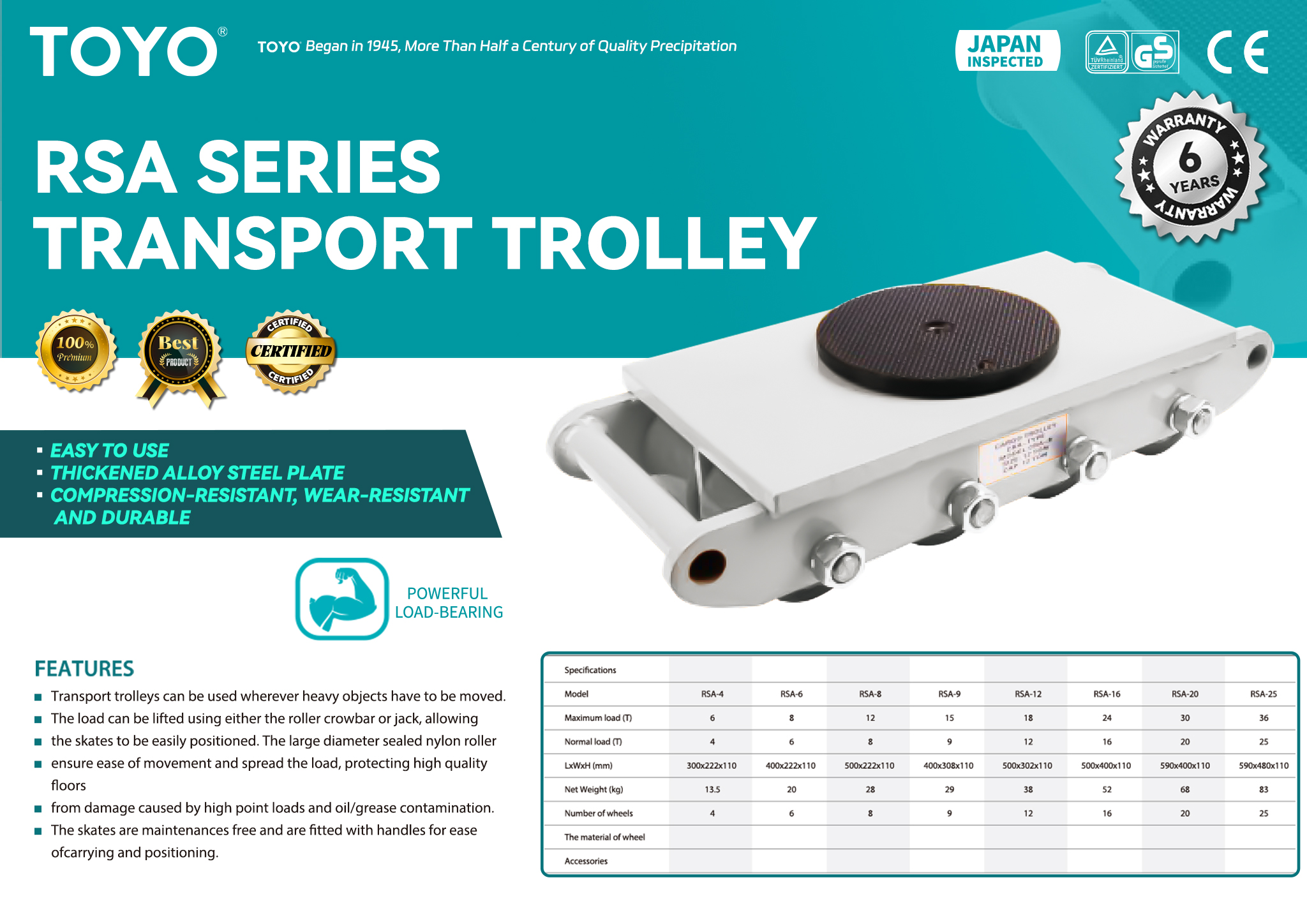 Rsa Series Transport trolley(X)