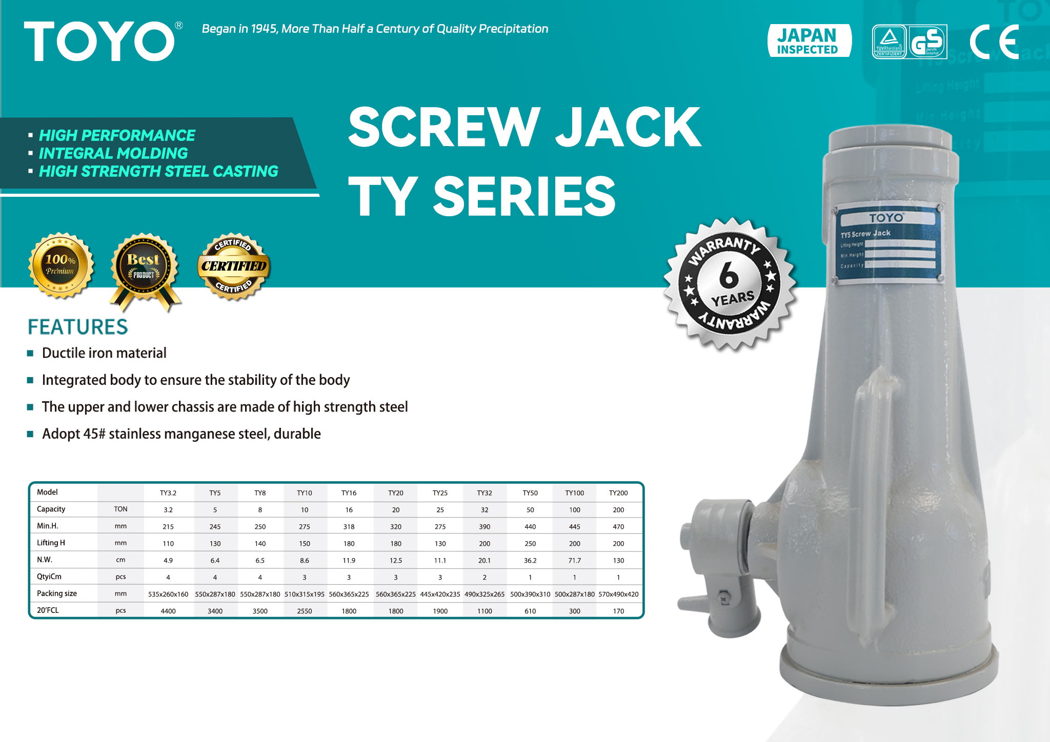 Screw Jack TY Series(X)