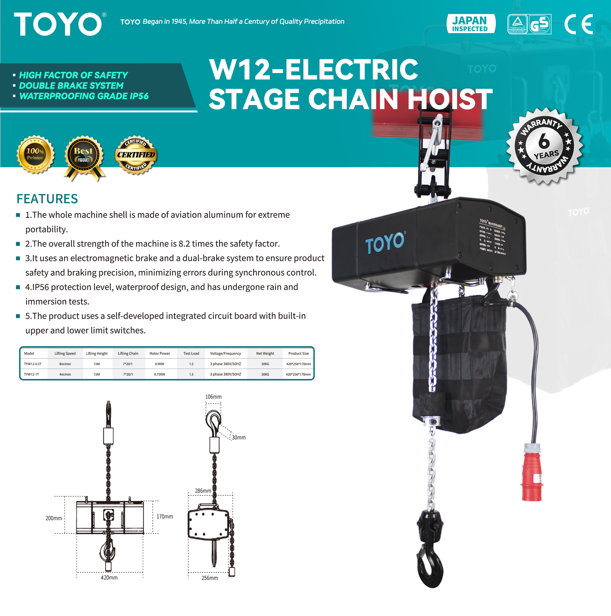TYW-Electric Stage Chain Hoist（x)