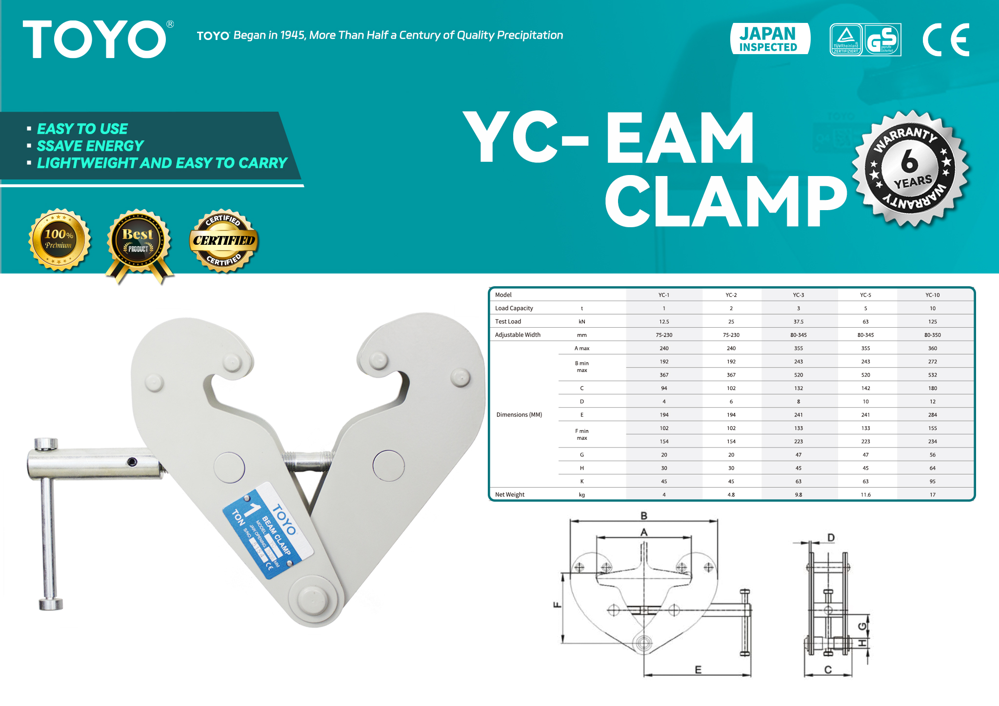 YC Eam Clamp(X)