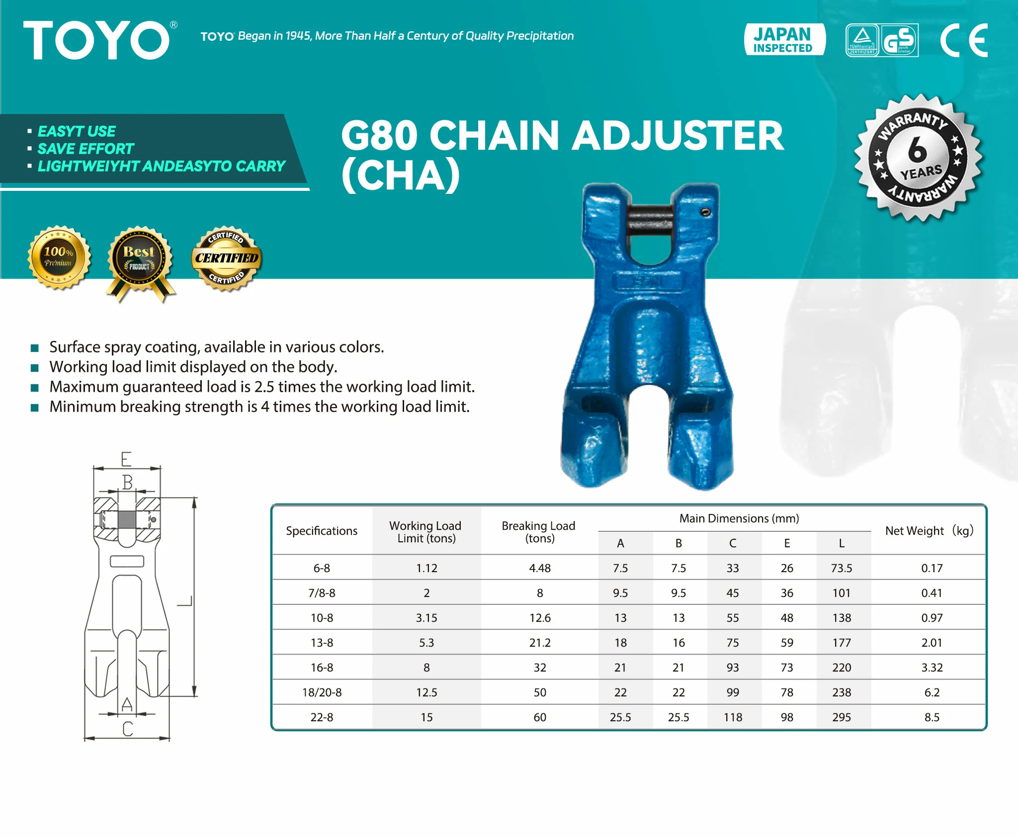 G80 Chain Adjuster (CHA)