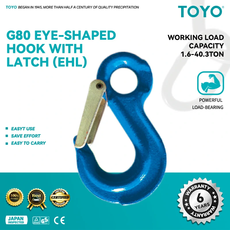 G80 Eye-Shaped Hook With Latch (EHL)