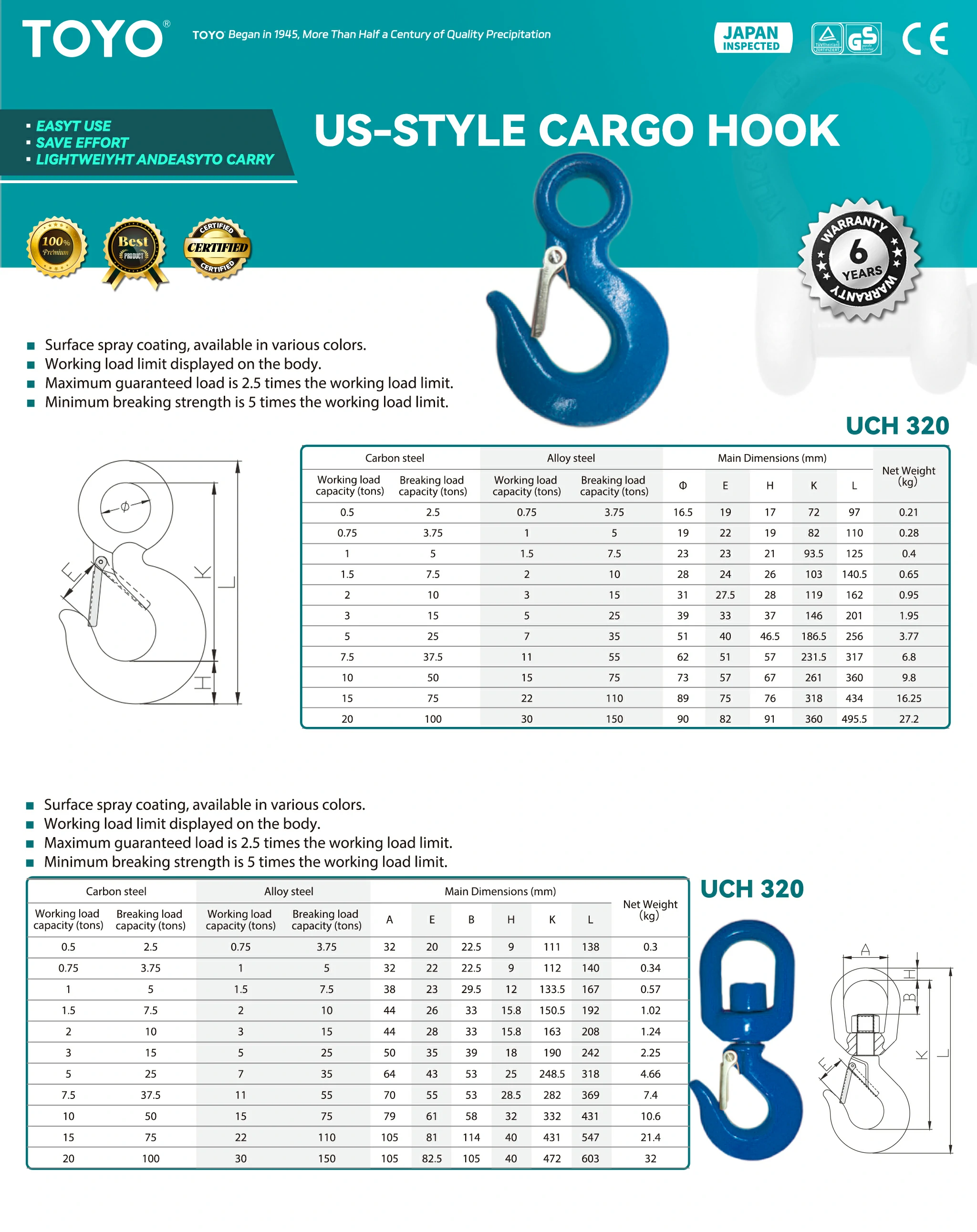 US-Style Cargo Hook