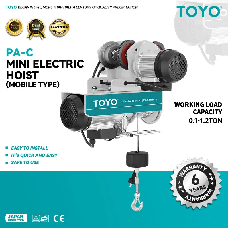 How to Lift Heavy Loads Safely and Efficiently with TOYO MINI ELECTRIC HOIST